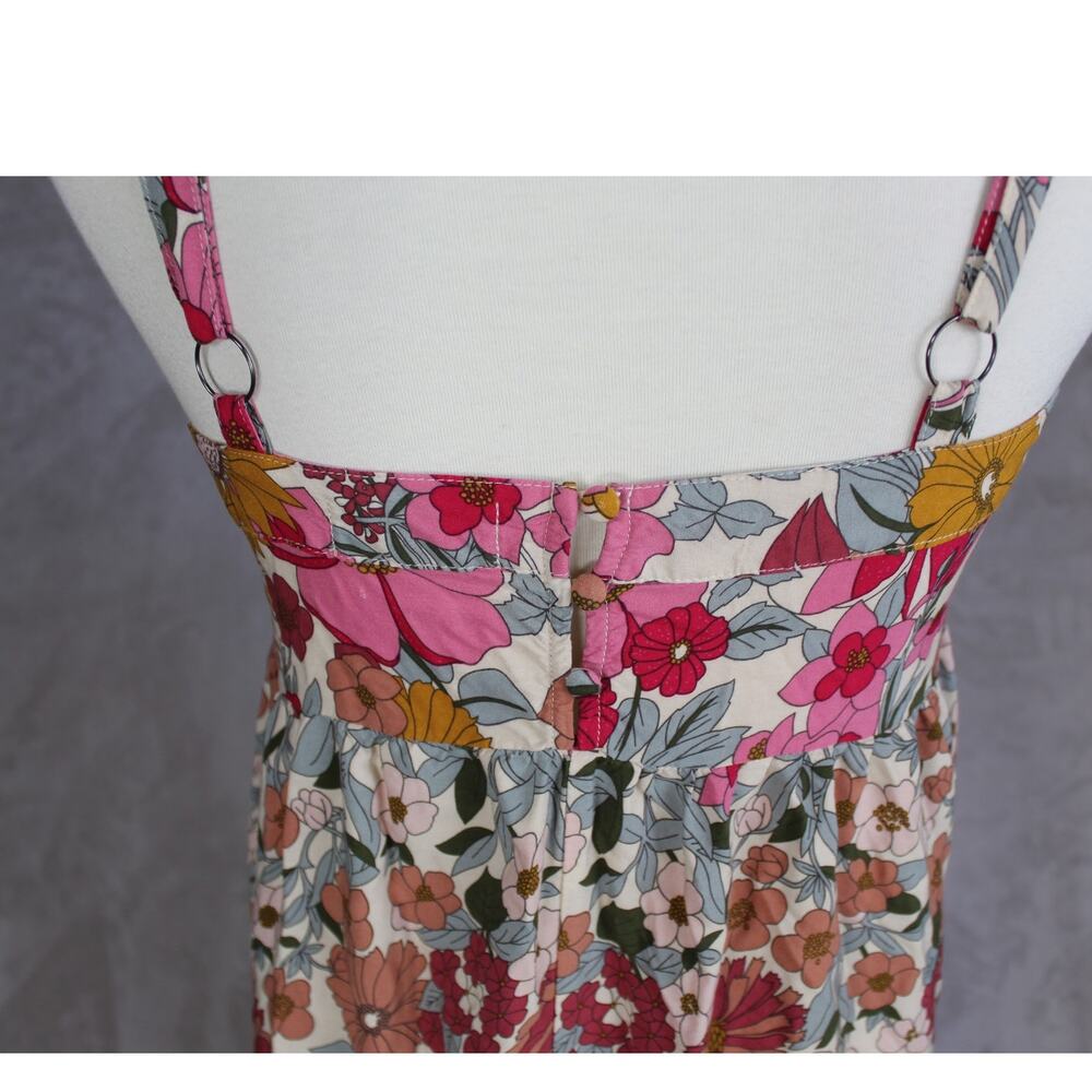 Natural Life Midi Dress Womens Small Pink Floral Sundress Boho Cottage Summer - Picture 6 of 10